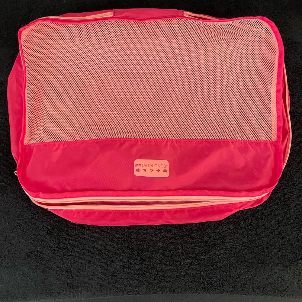 MYTAGALONGS Pink Mesh Bags and Traveling Cubes Set of 9 - Picture 5 of 16
